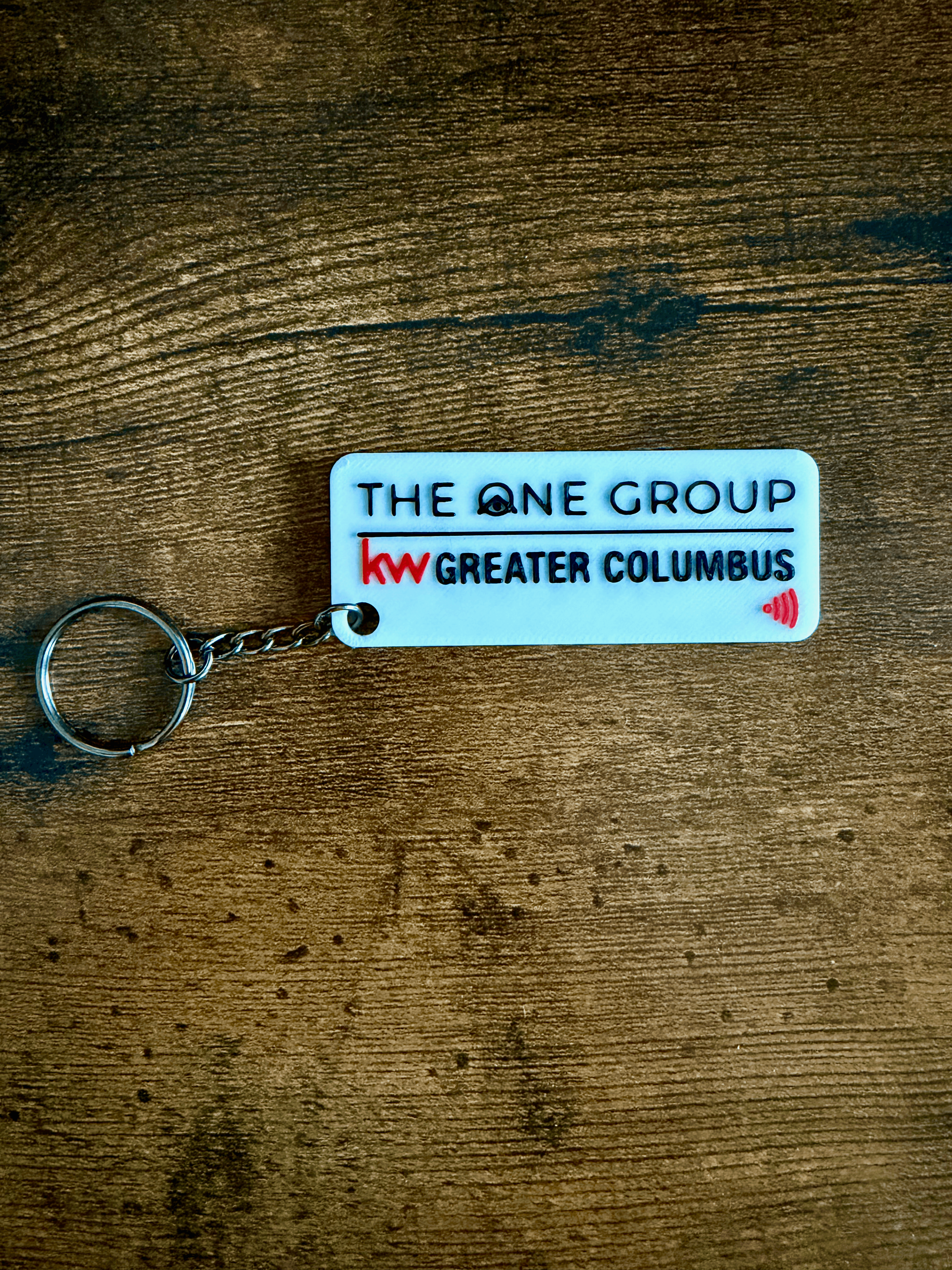 The One Group KW Greater Columbus rectangular NFC keychain tag