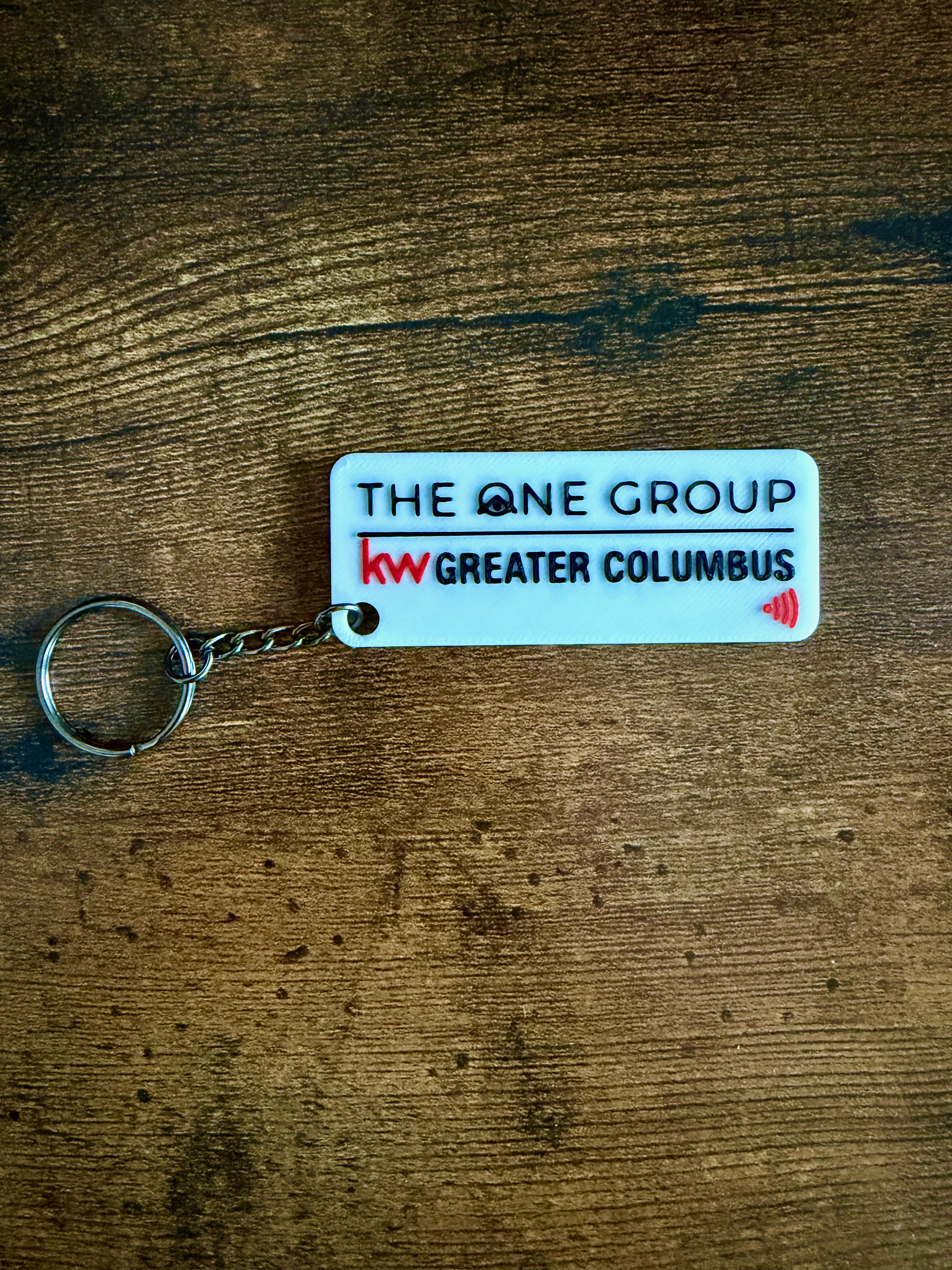 The One Group KW Greater Columbus rectangular NFC keychain tag